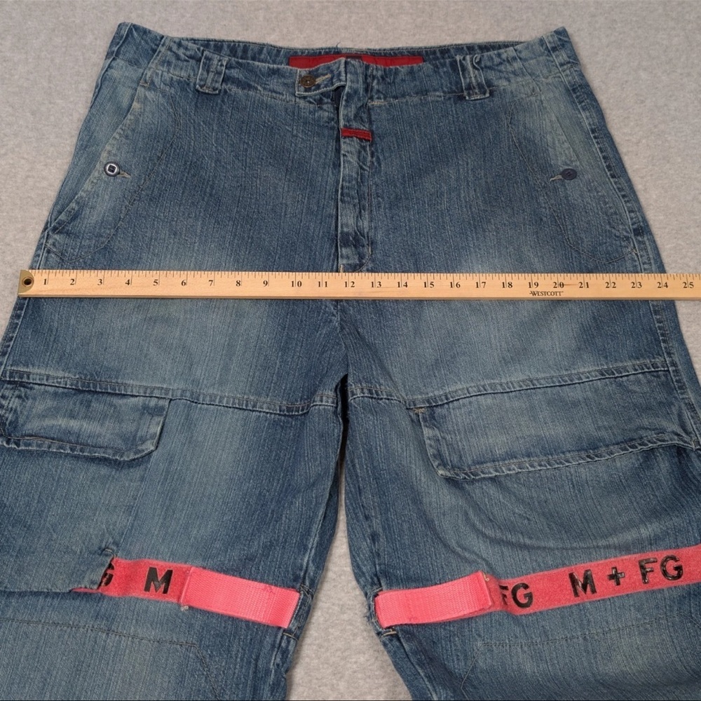RARE VINTAGE Marithe Francois Girbaud Denim with Pink Tape Straps - Picture 6 of 16